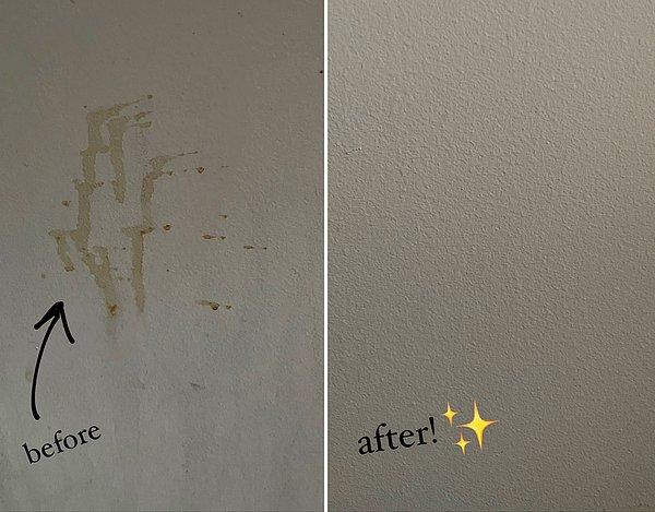 3. Duvardaki lekeleri temizlemek için yalnızca bir süngere ihtiyacınız olduğunu biliyor muydunuz?