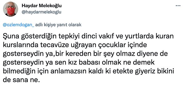 1. Keşke iyi niyetle yapılan bir eylemi eleştireceğinize, son zamanlarda vakıf ve sözde Kur'an kurslarında çıkan istismar haberlerini eleştirseniz.