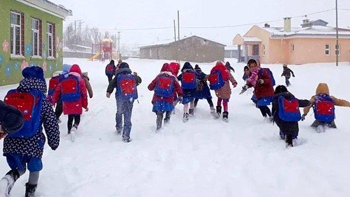 Erzincan'ın Ardından Van'da da Okullar Tatil! Hangi İllerde Okullar Tatil Edildi? Kar Tatili Veren İller