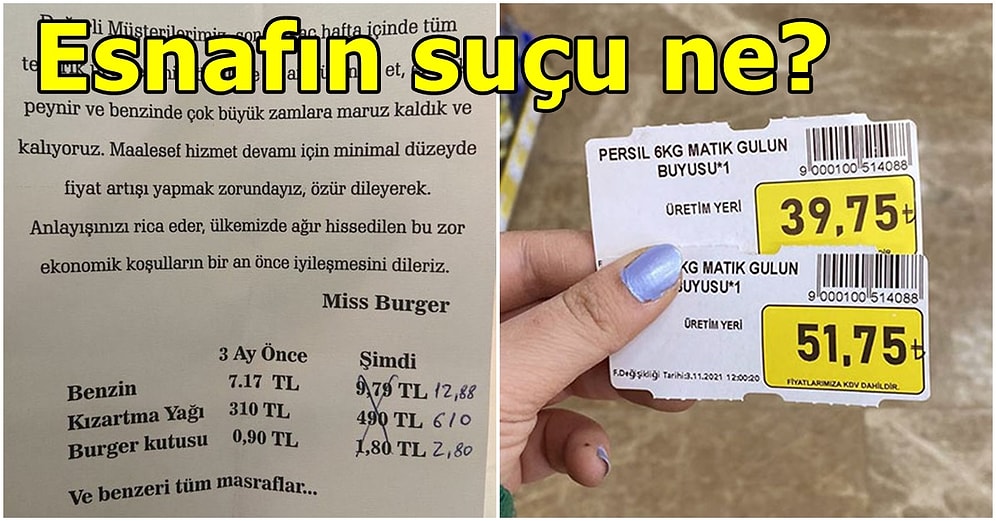 Kim Özür Dilemeli? İyice Ayyuka Çıkan Zamlar Yüzünden Müşterilerinden Özür Dileyen İşletme ve Gelen Yorumlar