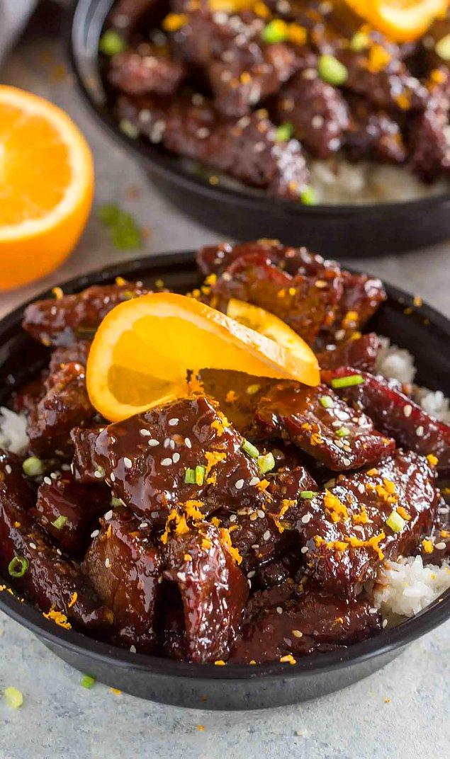 For meat lovers: Meat recipe with oranges