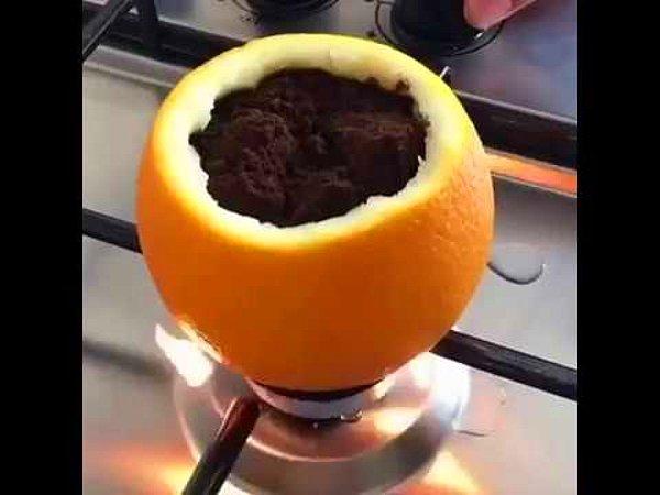 Türk kahvesini bir de portakal kabuğunda pişirin: Portakal kabuğunda türk kahvesi tarifi