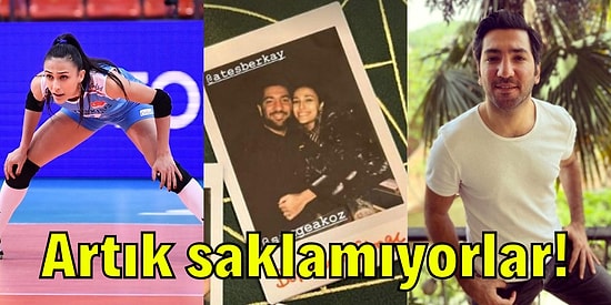 Milli Voleybolcumuz Simge Aköz ve Oyuncu Berkay Ateş Aşk Yaşadıklarını Yeni Yıl Fotoğrafıyla Doğruladı