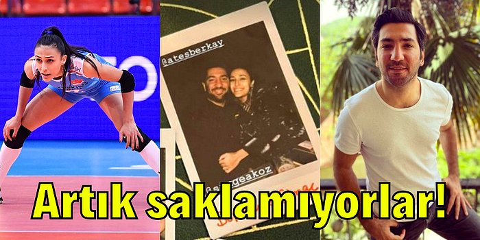 Milli Voleybolcumuz Simge Aköz ve Oyuncu Berkay Ateş Aşk Yaşadıklarını Yeni Yıl Fotoğrafıyla Doğruladı