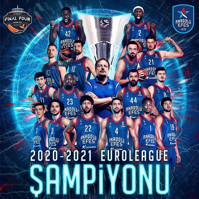 19. 30 Mayıs - Basketbol THY Avrupa Ligi Dörtlü Finali'nde Anadolu Efes, İspanya ekibi Barcelona'yı 86-81 mağlup ederek organizasyonda 2020-2021 sezonunun şampiyonu oldu.