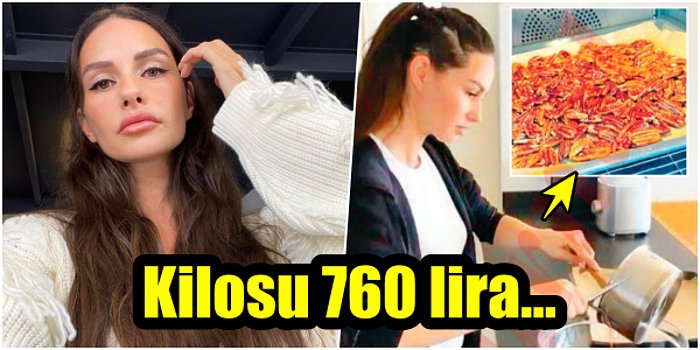 Yasemin Özilhan'ın Kilosu 760 Lira Olan Pikan Ceviziyle Atıştırmalık Tarifi Vermesi Tartışma Yarattı