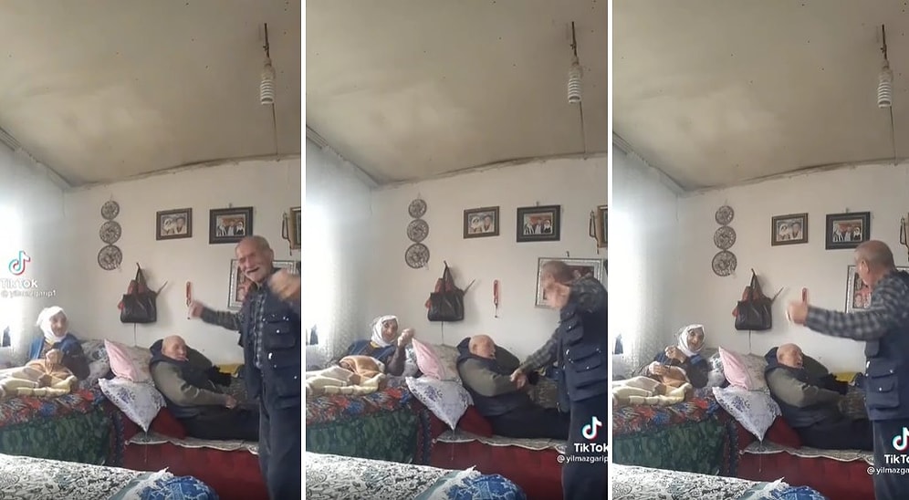 Yatalak Anne ve Babasını TikTok Videosu Çekerek Eğlendirmeye Çalışan Dayının Pozitif Anları