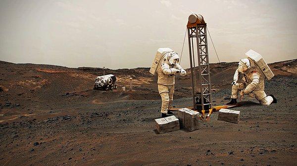 Mars'a gelen astronotlar, aylar boyunca yerçekimsiz ortama maruz kaldıktan sonra ağır fiziksel işler yapmak zorunda kalacaklar.