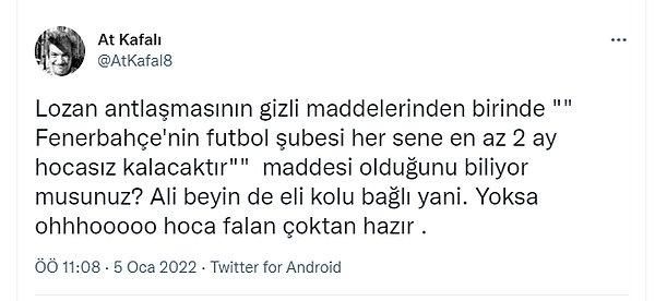 Fenerbahçe de Lozan'dan dertli