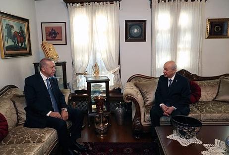 Cumhurbaşkanı Erdoğan Devlet Bahçeli ile Görüştü