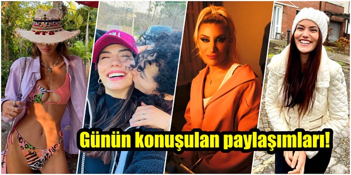 Demet Özdemir'in Öpücüğünden Murat Yıldırım'ın Aşk Pozuna Bugün Ünlülerin Instagram Paylaşımları (5 Ocak)