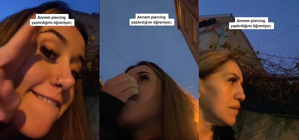 Kızının Burnunu Deldirdiğini Görünce Verdiği Aşırı Tepkilerle Gündem Olan Ablamız