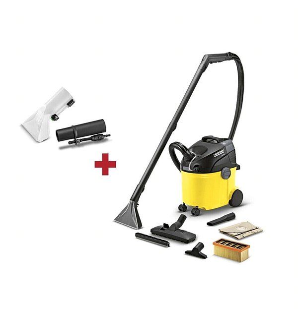 7. Karcher markasının SE 5100 modeli, elektrik süpürgesi konforunda halı yıkama makinesi...