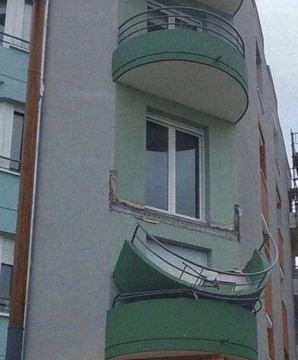 3. Peki sizin hiç balkonunuz düştü mü?