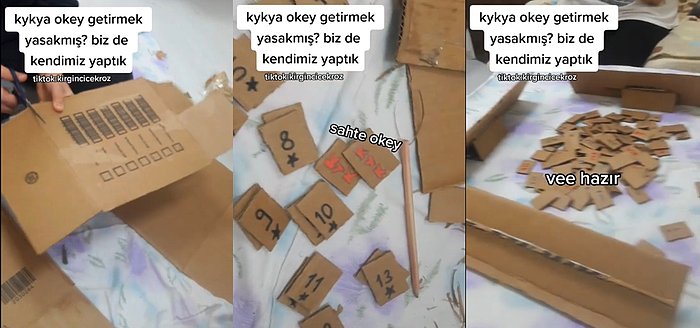 Gençlerin Yapamayacağı Şey Yok! KYK Yurdunda Yasak Olan Okey Takımını Kartondan Keserek Yapan Kızlar