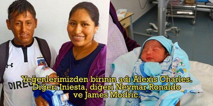 Şili'de Bir Çift Yeni Doğan Bebeklerine "Griezmann Mbappe" Adını Verdi