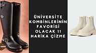 Üniversite Kampüslerinde Moda Olmuş Birbirinden Güzel Çizmeler