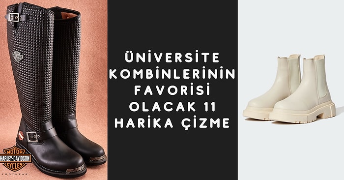 Üniversite Kampüslerinde Moda Olmuş Birbirinden Güzel Çizmeler