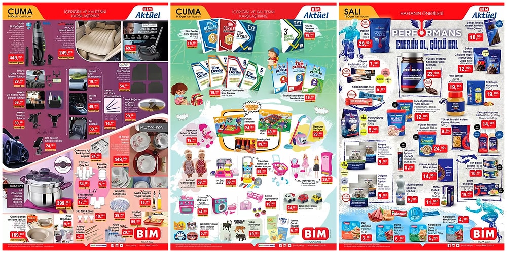 11 - 14 Ocak BİM Aktüel İndirim Kataloğu