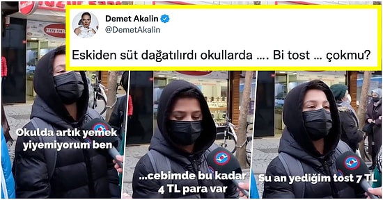 "4 Lira Param Var, Yemek Yiyemiyorum" Diyen 7. Sınıf Öğrencisinin Durumuna Demet Akalın da Sessiz Kalamadı