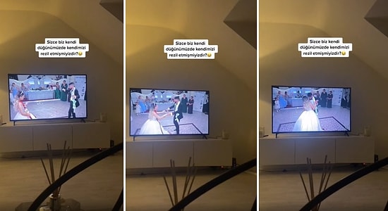 Düğünde Çalan Şarkıyı Oyun Havası Zannedip Karşılıklı Oynayan Gelin ile Damadın Ters Köşe Olduğu Anlar