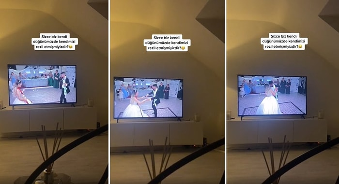 Düğünde Çalan Şarkıyı Oyun Havası Zannedip Karşılıklı Oynayan Gelin ile Damadın Ters Köşe Olduğu Anlar