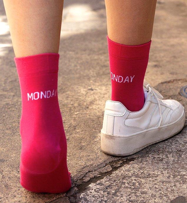 3. Haftanın her günü için bir çorabınız hazır!