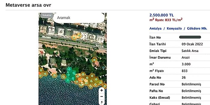 Dedemler Zamanında Orayı Almamış! Metaverse Arsaları İlan Sitelerinde Satılmaya Başladı
