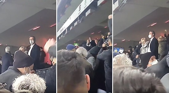 Ali Koç, 'Ali Koç İstifa' Diye Tezahürat Yapan Taraftarları Alkışladı