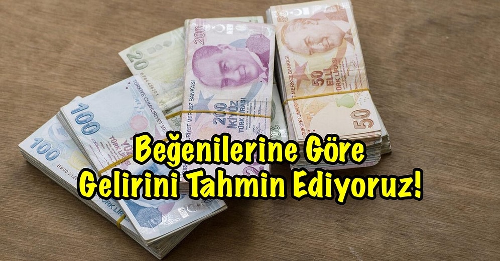 Beğenilerine Göre Gelirini Tahmin Ediyoruz!