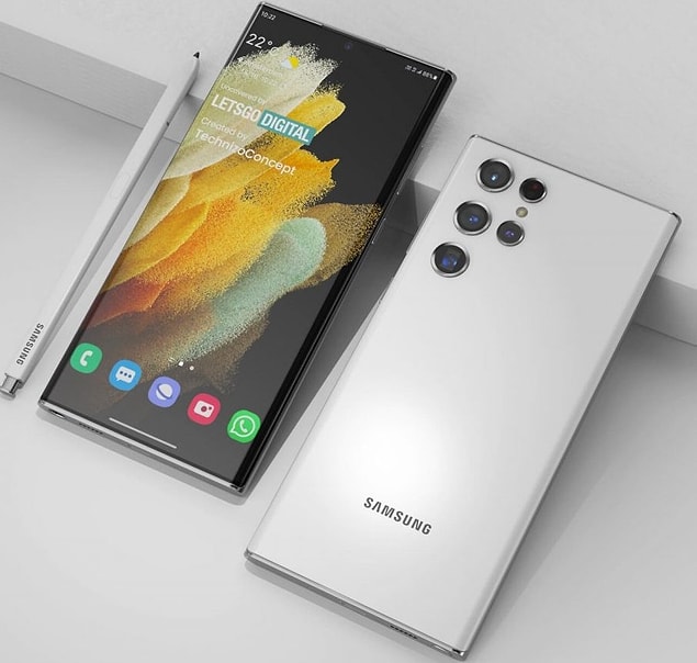 İddiaya göre Galaxy S22 ile birlikte Galaxy S22 Plus ve Galaxy S22 Ultra da tanıtılacak. Tasarım olarak köklü bir değişikliğe gidilmesi beklenmiyor. Samsung Galaxy S21'in güncellenmiş şekilde karşımıza çıkacağı ihtimali ağırlık kazanmış durumda. Galaxy S22 Ultra'nın ise Galaxy Note serisinin devamı olacağı da iddialar arasında.