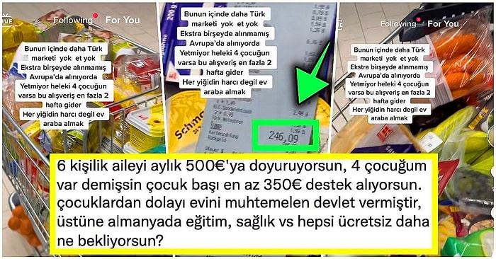 Avrupa'da Ağzına Kadar Dolu Market Arabasına 246 Euro Ödeyen Gurbetçi: 'Euro'nun Burada Değeri Yok, Yetmiyor'