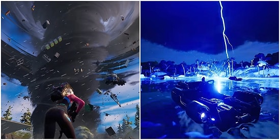 Şemsiyeleriniz Yeterli Olmayacak: Şimşekler ve Hortumlar Fortnite Dünyasını Kasıp Kavurmaya Başladı!