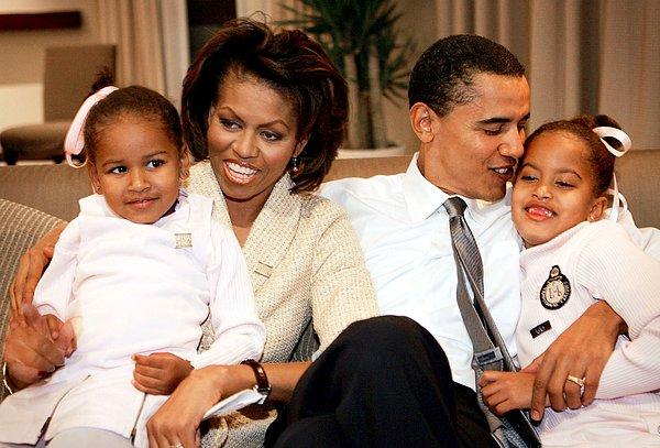1. Michelle ve Barack Obama'nın kızları Sasha ve Malia.