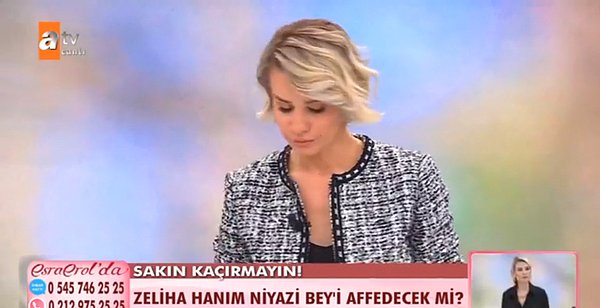 Yaşananlara sinirlenen Esra Erol "Bazı soruların cevapsız kalmasına dayanamıyorum" diyerek sitem etti. Gözyaşlarına boğulan anne Emine Pamuk feryatlarına devam ederken Esra Erol bir sonraki konuyu işlemek için Pamuk'u arka alana gönderdi.