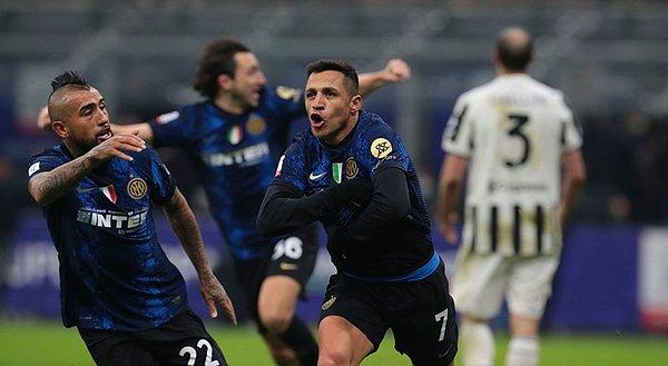İkinci uzatma devresinin son anlarında, maçın 120. dakikasında sahneye çıkan Alexis Sanchez, Inter'e kupayı getirdi.