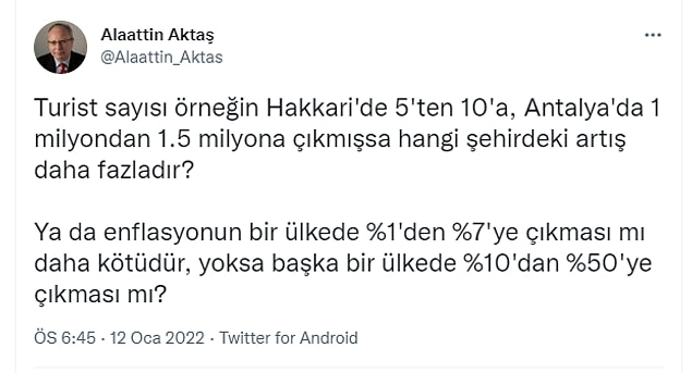 Bir örnek daha isteyenlere de Ekonomist Alaattin Aktaş anlatsın!