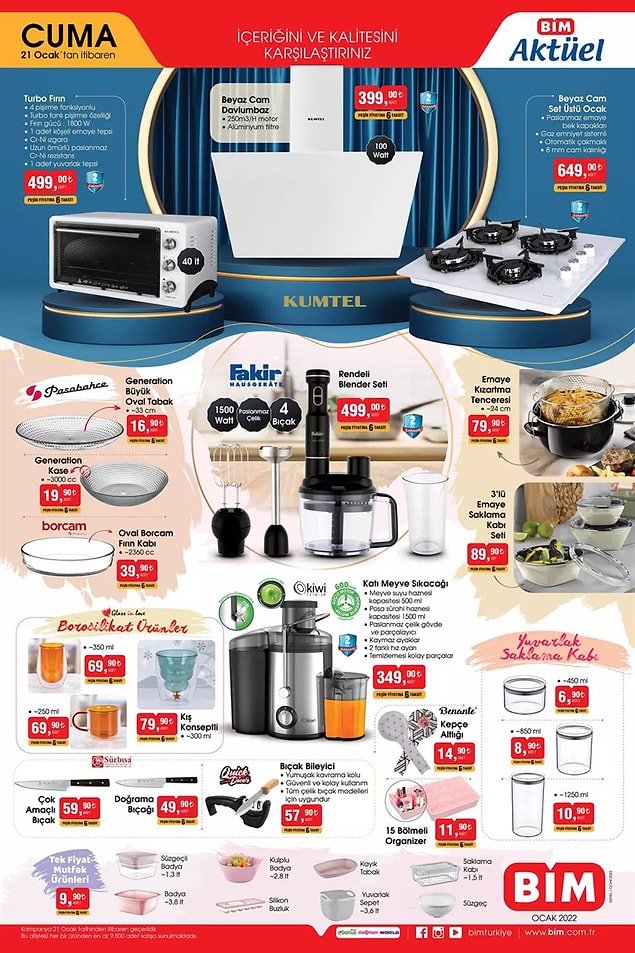 Tek Fiyat Mutfak Ürünleri 9,90 TL.