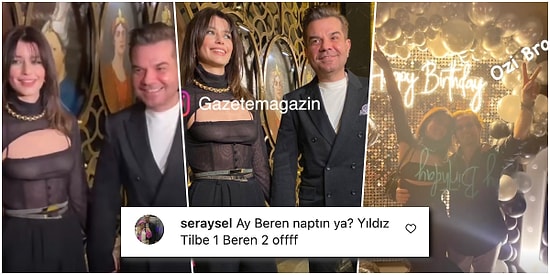Eşiyle Birlikte Ozan Doğulu'nun Doğum Günü Partisine Katılan Beren Saat'in Transparan Kıyafeti Gündem Oldu!