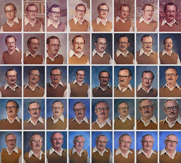19. 40 yıldır öğretmenlik yapan bu adam, fotoğraf gününün 3. yılında önceki yıllarda aynı kıyafeti giydiğini fark etmiş.