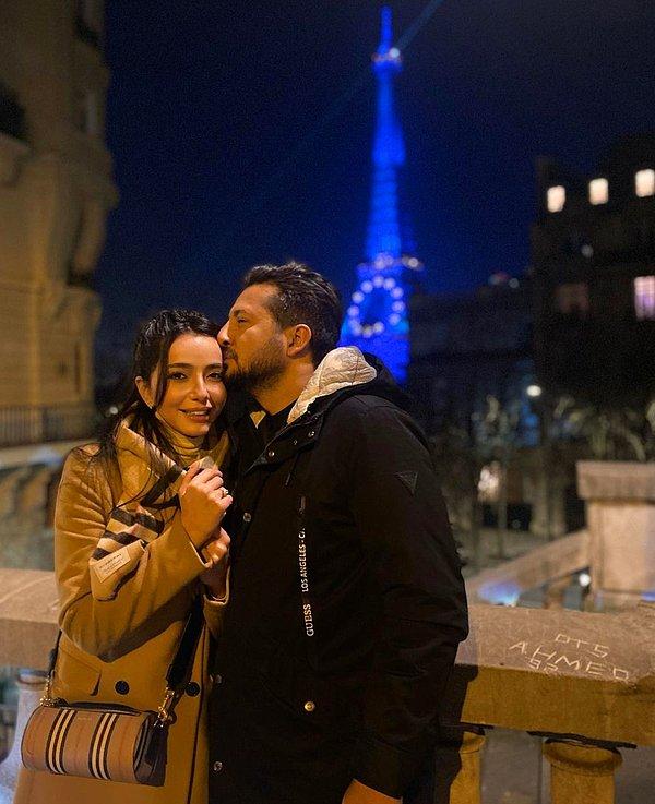 5. Öykü Gürman, sevgilisi Fatih İçmeli'den Paris ziyaretinde evlilik teklifi aldı!