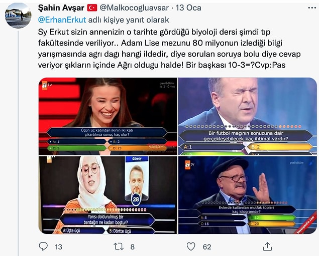 Eğitimdeki yetersizlik bilgi yarışmalarında kendini gösteriyor kimilerine göre.