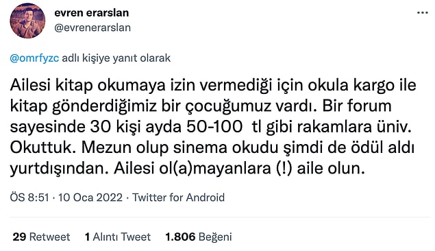 Destek olmak şart!