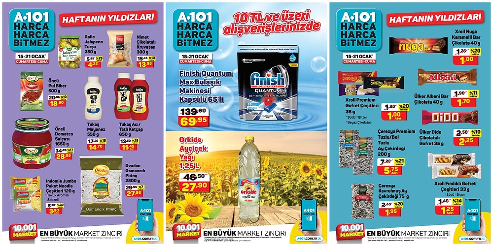 15 - 21 Ocak 2022 A101 Haftanın Yıldızları Kataloğu