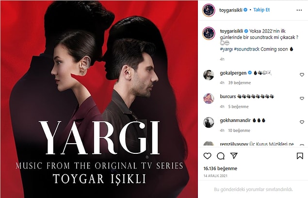 Geçtiğimiz yılın son zamanlarında dizinin jenerik müziğinin ait olduğu Toygar Işıklı, Instagram hesabında eski ve yeni tüm parçaların toplanacağı bir albüm yapacağını söylemiş, kesin bir tarih vermemişti.