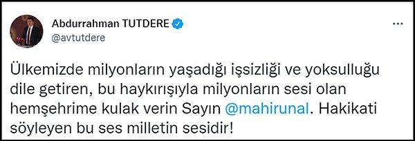 Görüntüleri paylaşan CHP Adıyaman vekili Abdurrahman Tutdere Twitter'da şu paylaşımı yaptı 👇