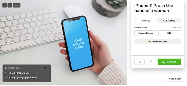 1. İlk web sitemiz görselleri tertemiz ve istediğiniz şekilde kullanabileceğiniz smartmockups.com
