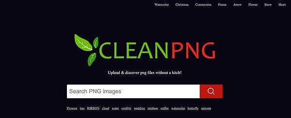 7. Süper temiz stok PNG dosyaları için cleanpng.com