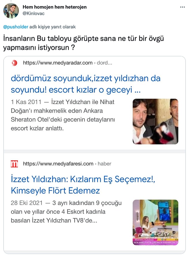 Kendisine hakaret edildiğini söyleyen İzzet Yıldızhan'a yine sosyal medya hesaplarından yorumlar yapıldı tabii...👇