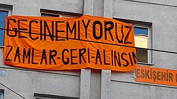 Eskişehir Valiliği 'Geçinemiyoruz' Pankartını Sakıncalı Buldu